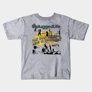 Beach Volleyball Surfing Unplugged Life Sun Tee Kids T-Shirt